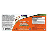Utilisation quotidienne des gélules NOW Foods Probiotic-10 pour le bien-être intestinal.