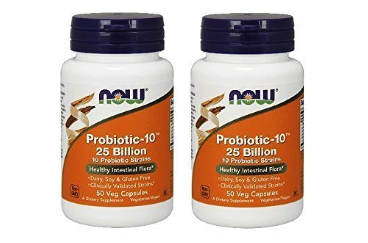NOW Foods Probiotique 10-25 milliards – emballage pratique pour le quotidien.