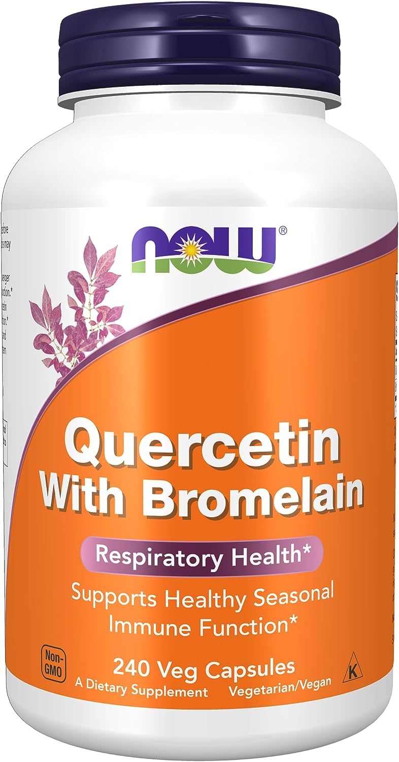 NOW Foods Quercétine Bromélaïne – étiquette détaillée pour comprendre les ingrédients