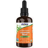 NOW Foods racine de réglisse bio, bouteille 60 ml, usage quotidien pratique