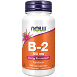 NOW Foods Riboflavine 100 mg dans une bouteille, soutien potentiel à l'énergie