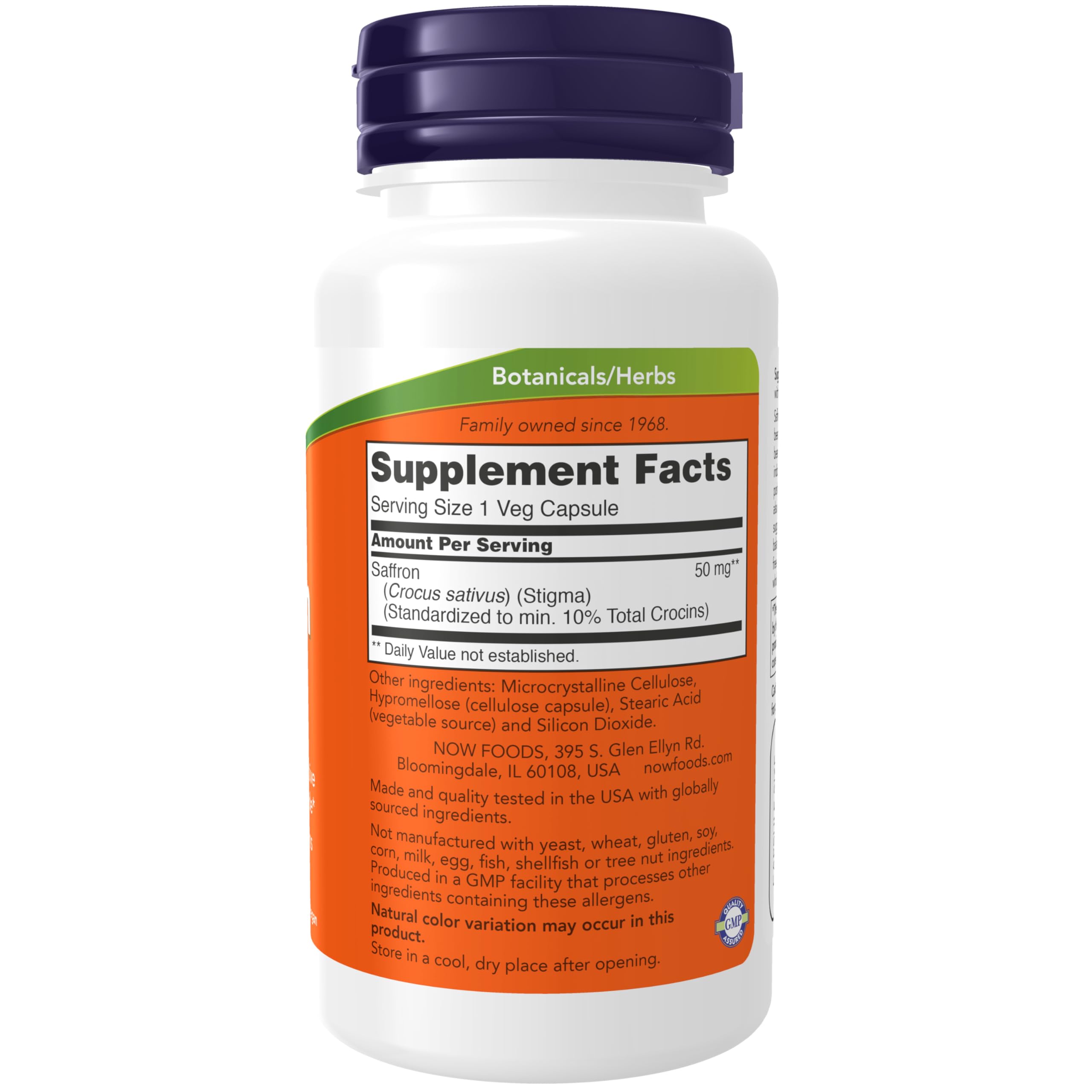 NOW Foods Saffron crocins 10%, peut favoriser une attitude détendue