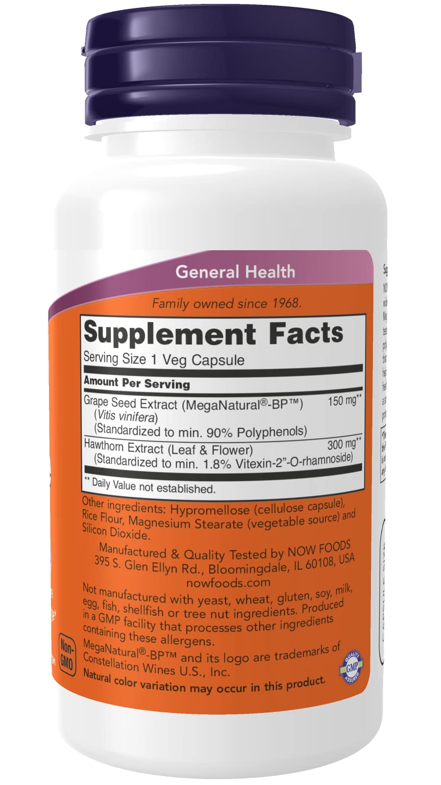 NOW Foods Blood Pressure Health — gros plan sur les capsules, soutien potentiel à la routine.