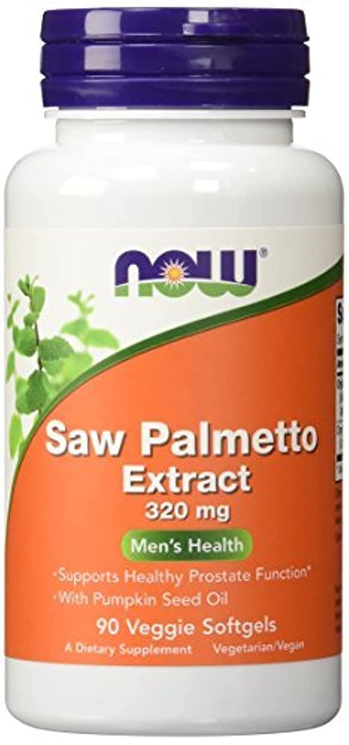 NOW Foods Extrait palmier-nain 320 mg gélules, format pratique pour le quotidien.