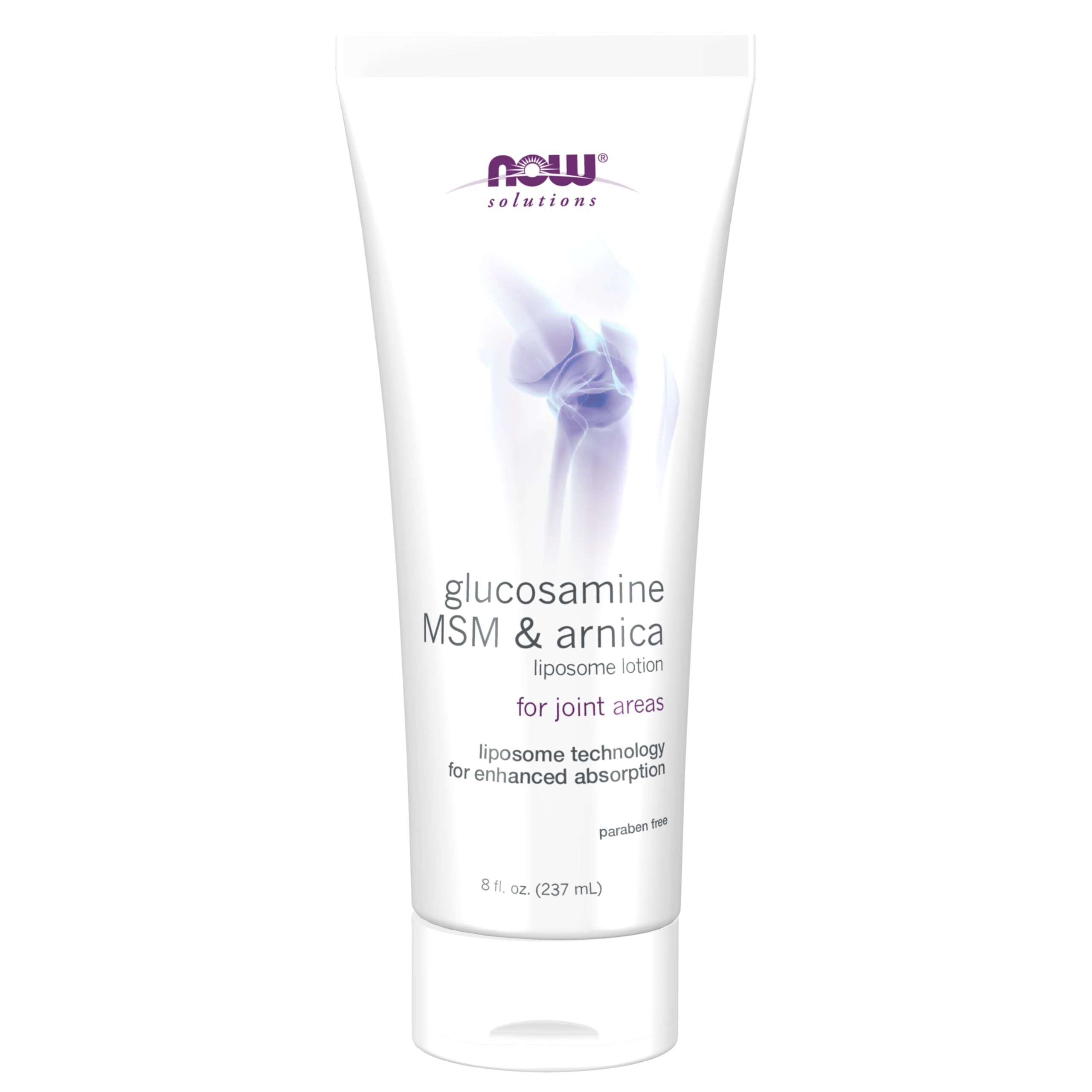 NOW Foods Solutions liposome lotion articulations glucosamine, hydratation ciblée et apaisante