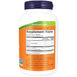 Bouteille NOW Foods spiruline biologique ouverte, accès facile à une portion journalière.