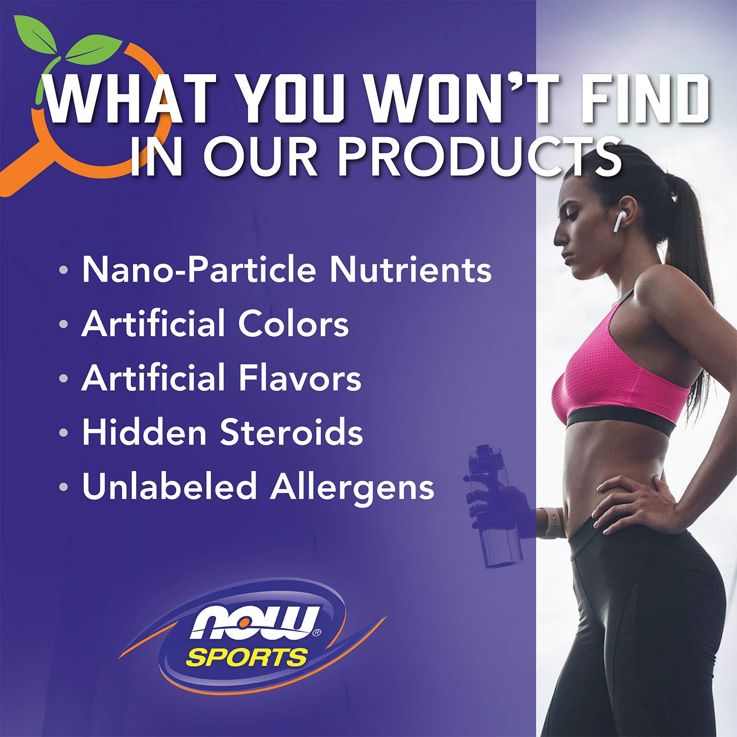 NOW Foods Sports: boîte pratique pour les gélules d'entraînement.