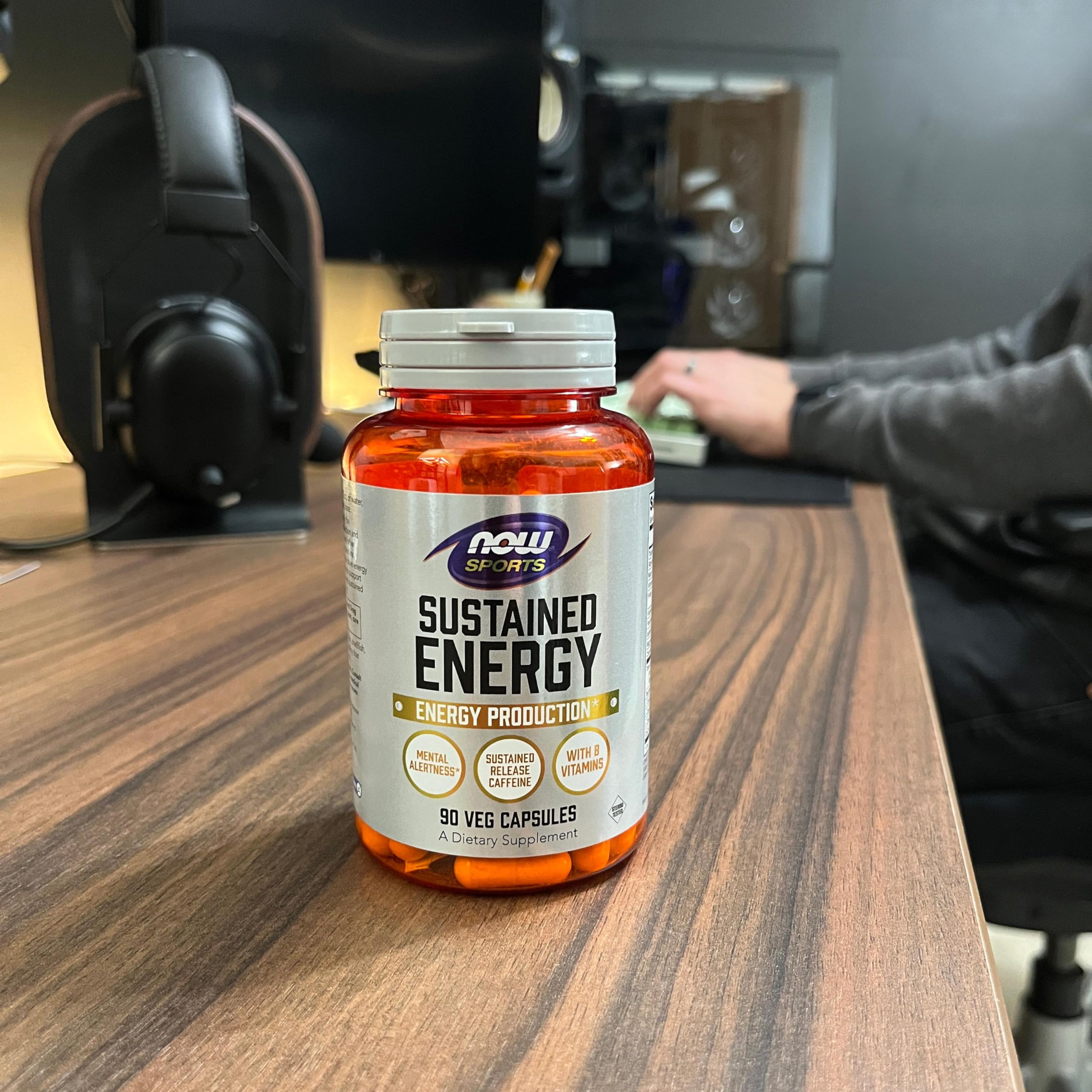 NOW Foods Sports: dose de caféine rapide et durable pour démarrer l'effort.