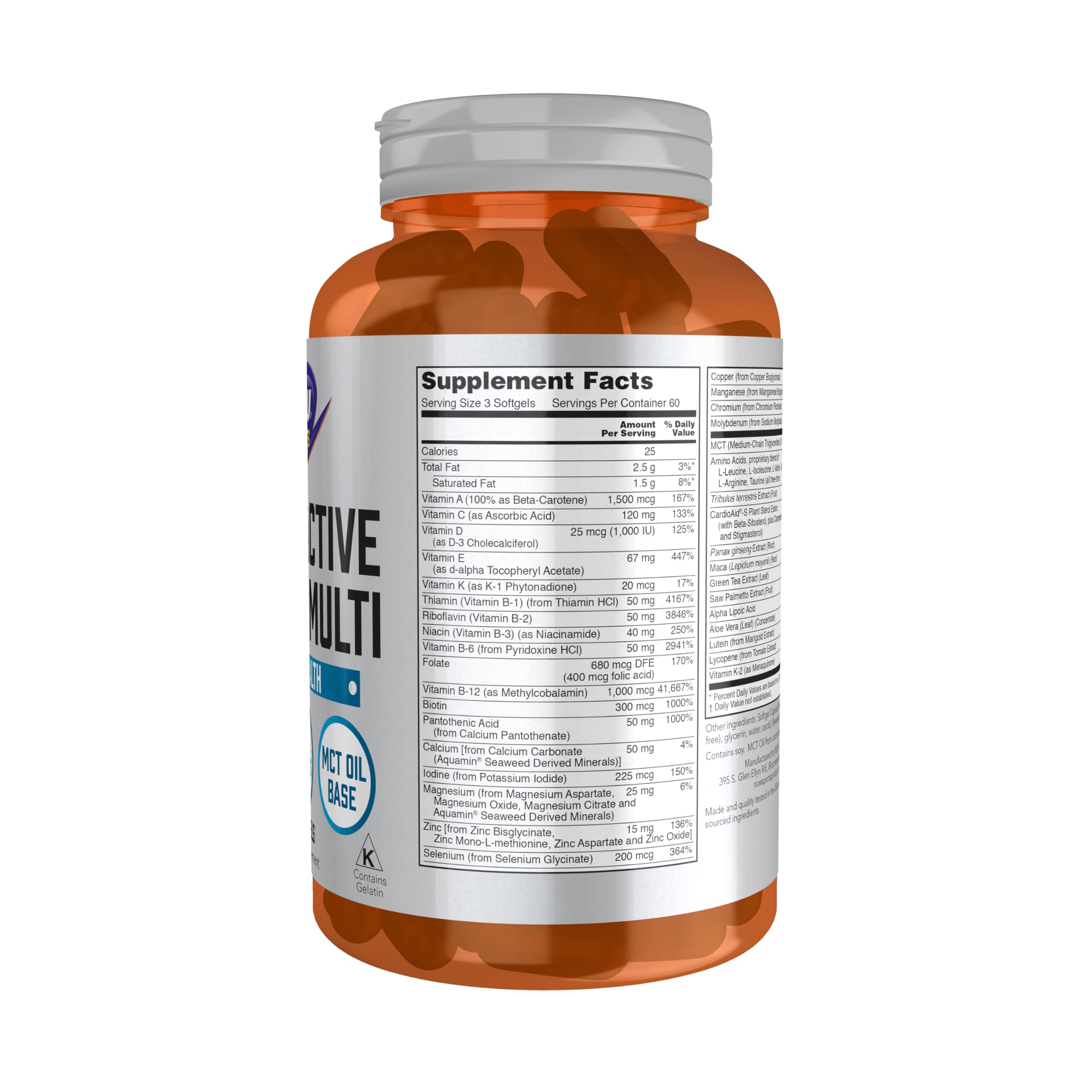 NOW Foods Sports Multi Hommes – ZMA et tribulus pour soutien actif