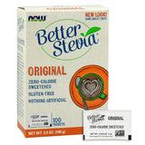 NOW Foods Stevia TwinPack — emballage recyclable et respectueux de l’environnement.