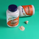 NOW Foods Super Enzymes — bile d'ox présente, aide potentielle à la digestion des lipides
