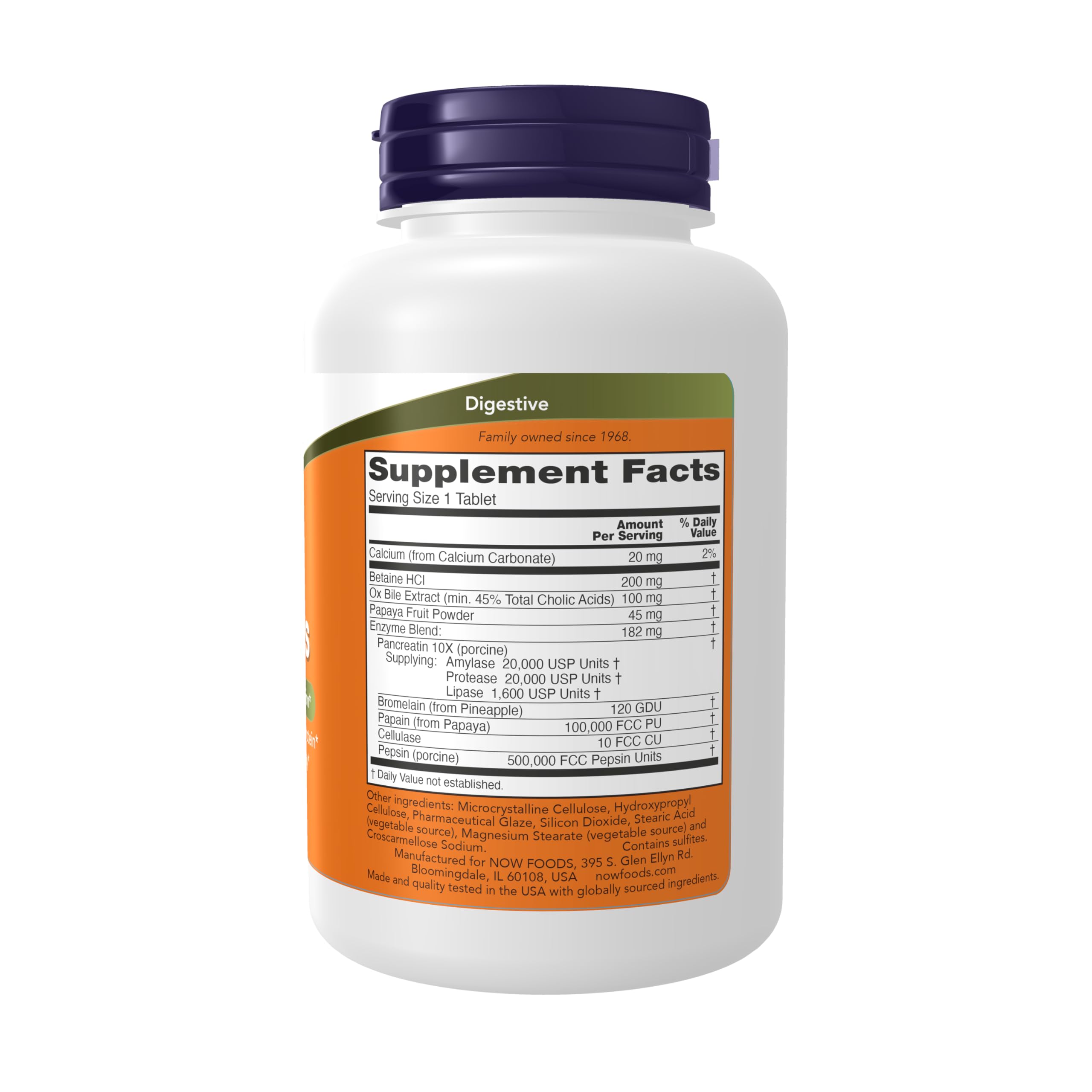 NOW Foods Super Enzymes — comprimés faciles à avaler pendant le repas