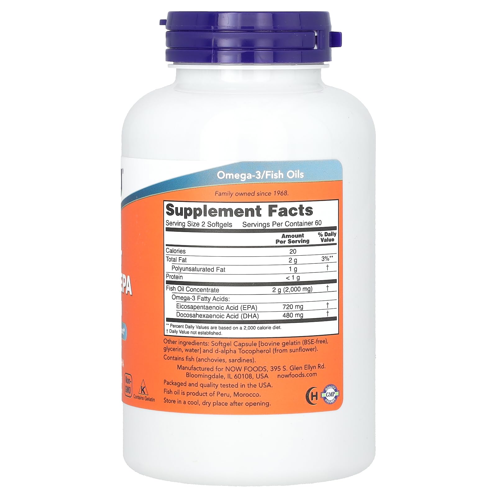 NOW Foods Super Omega EPA: gélules visibles, idéal pour l'utilisation quotidienne et le mode de vie actif.
