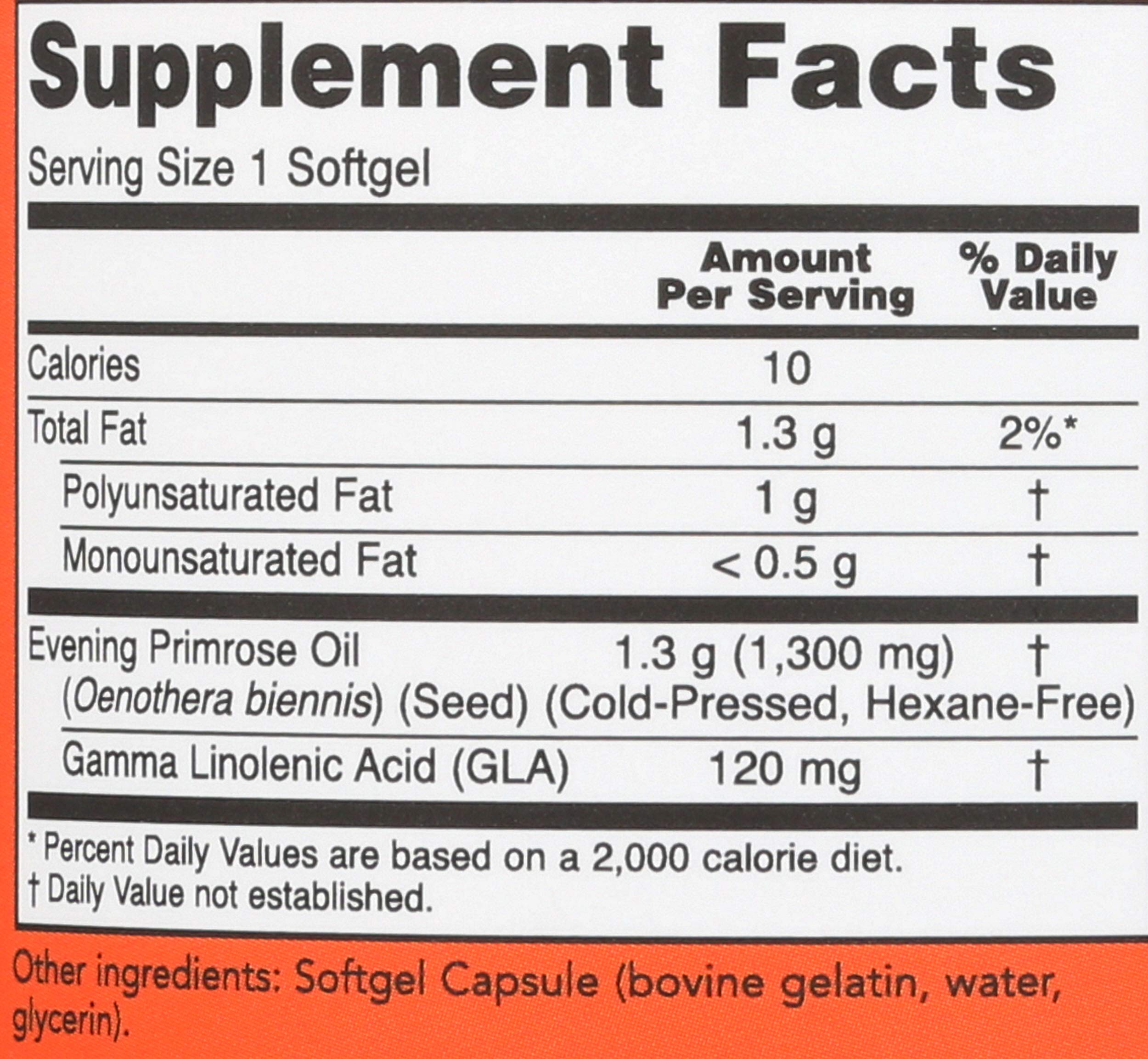 NOW Foods Super Primrose - capsules-seches: dosage quotidien pratique pour adultes.