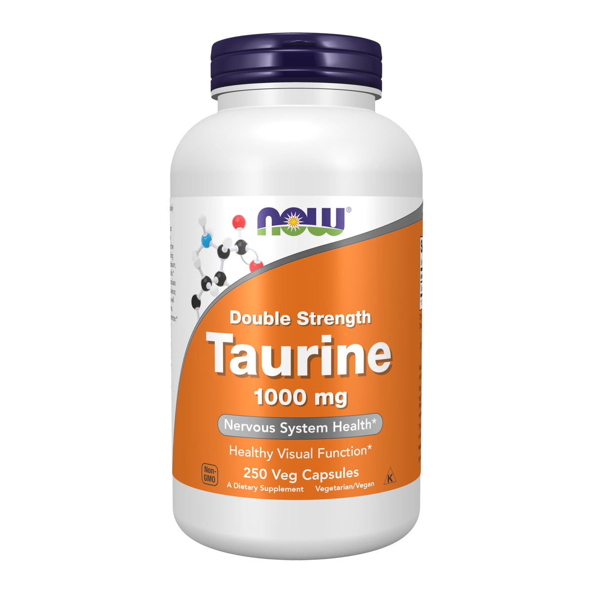 NOW Foods Taurine 1000 mg, bouteille: soutien potentiel des nerfs.