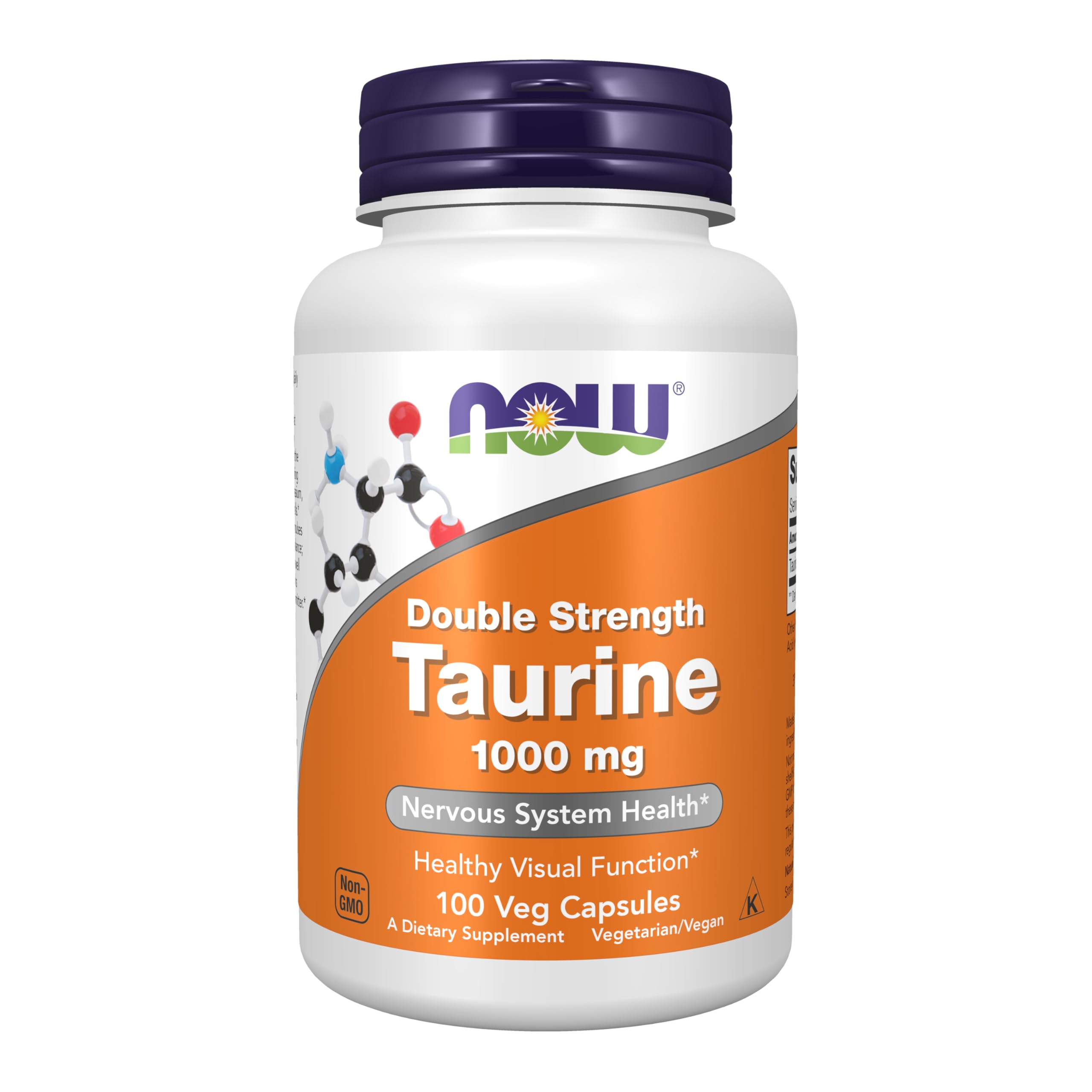 NOW Foods Taurine 1000 mg – bouteille prête à l’emploi et dosage fiable pour le quotidien.
