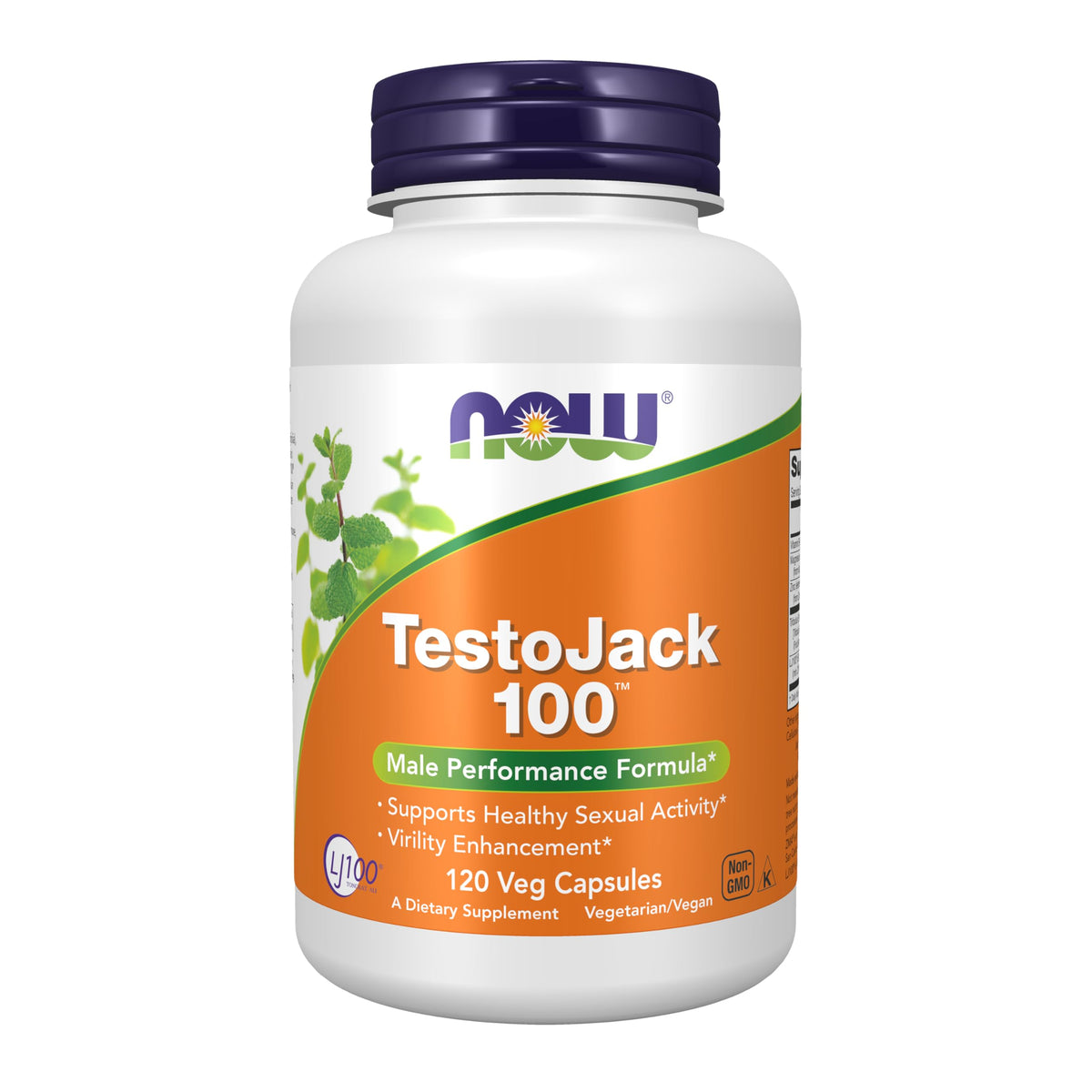 NOW Foods TestoJack 100 : bouteille de capsules pour le quotidien masculin.