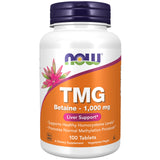 NOW Foods TMG Betaine 1000 mg – tablettes, soutien potentiel à la méthylation et à la fonction hépatique.