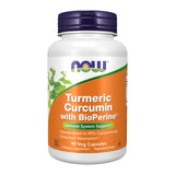 NOW Foods Turmeric Curcumin BioPerine – bouteille visible, soutien potentiel au système immunitaire.
