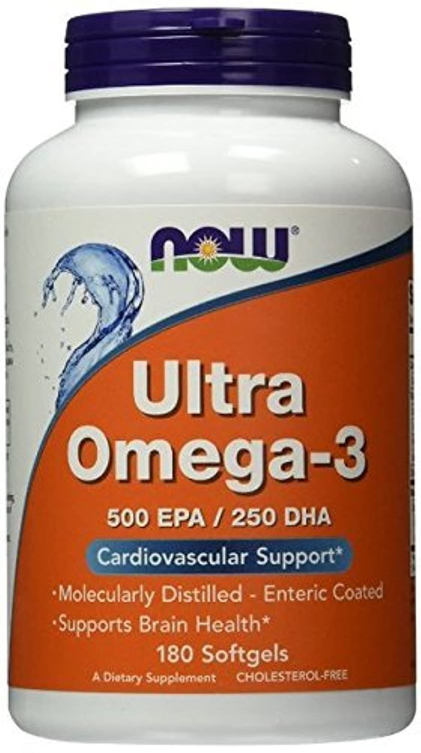 NOW Foods Ultra Omega-3 500 EPA/250 DHA — gélules riches en EPA et DHA pour l’usage quotidien.