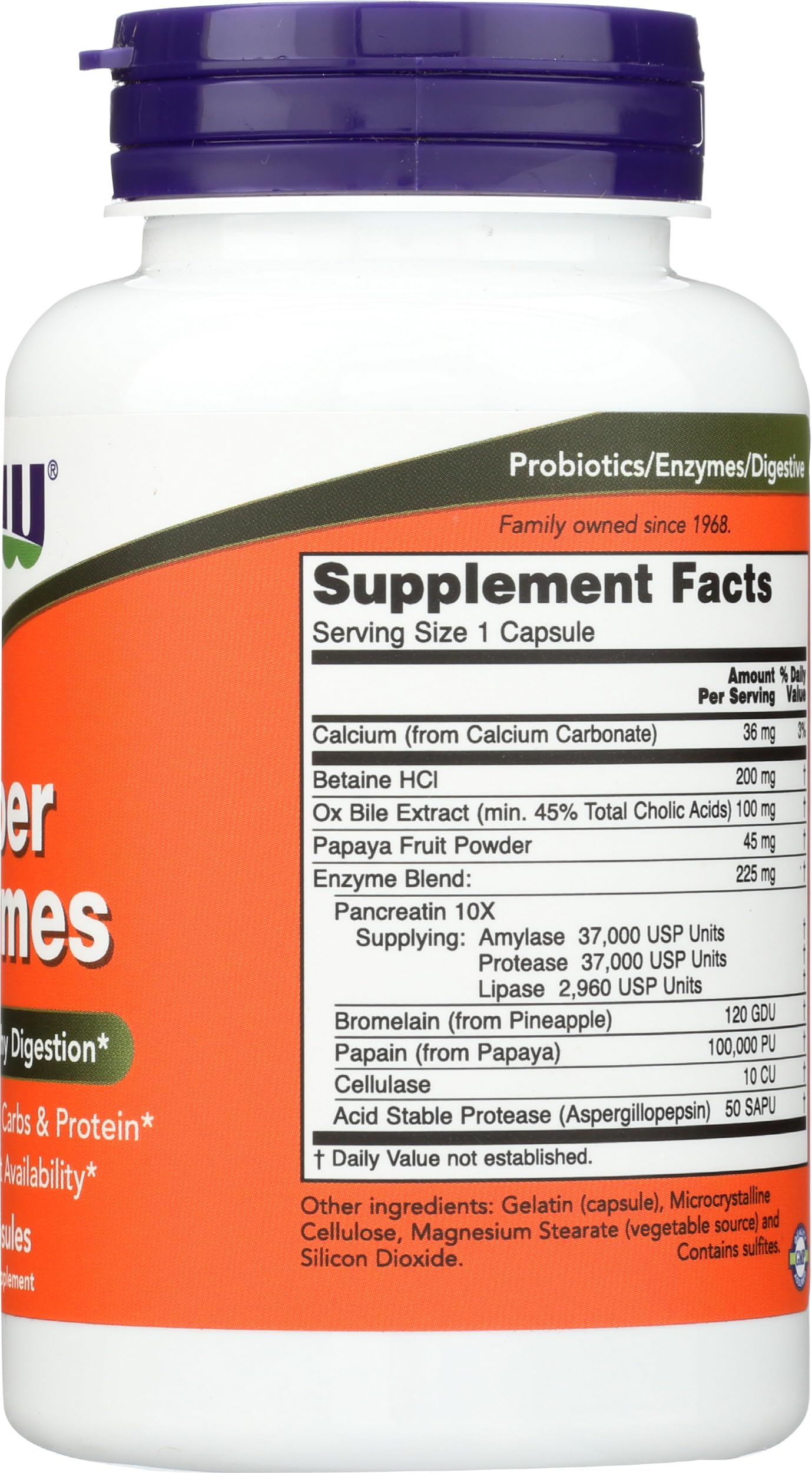 NOW Foods Super Enzymes — Utilisation quotidienne simple et rapide.