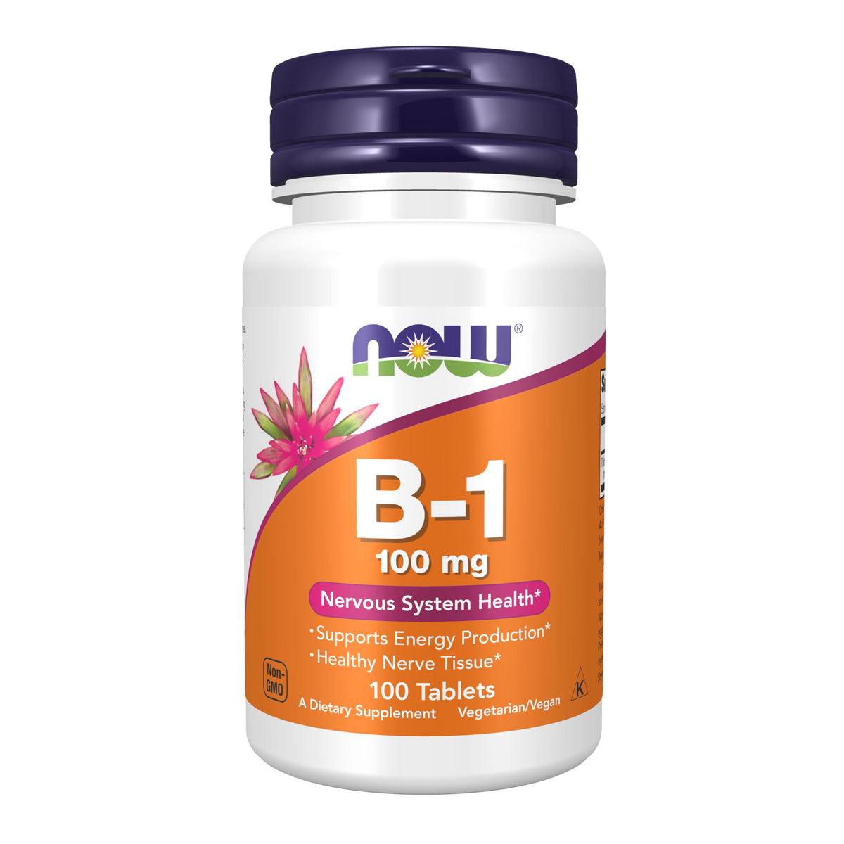 NOW Foods Vitamine B-1, tablette énergie pour le quotidien.