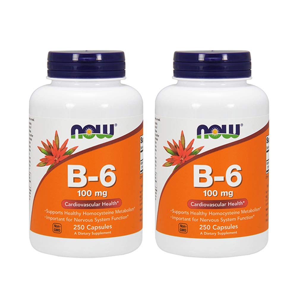 NOW Foods Vitamine B-6 100 mg – bouteille pratique pour usage quotidien
