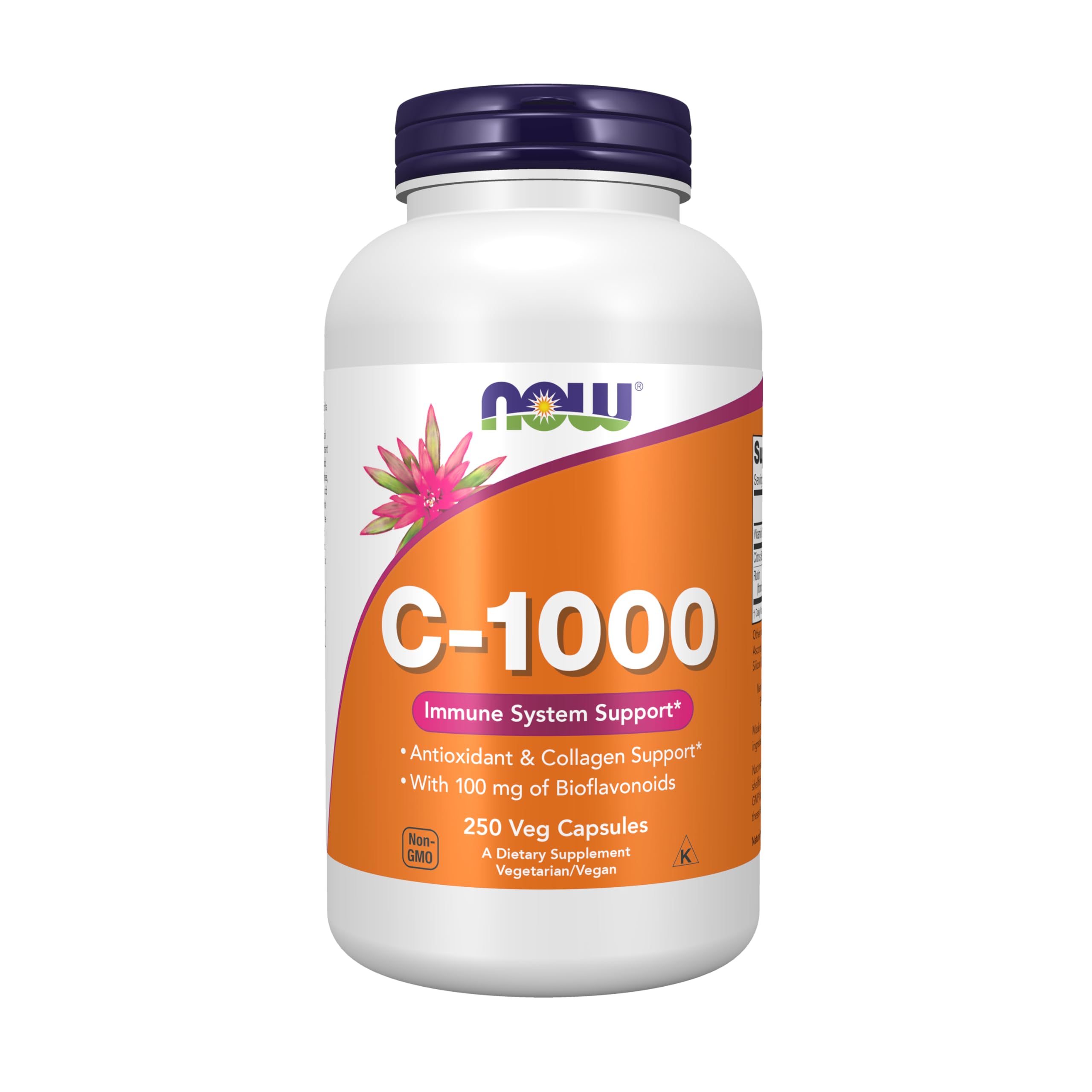 NOW Foods Vitamine C-1000 Bioflavonoïdes – bouteille, soutien antioxydant quotidien.