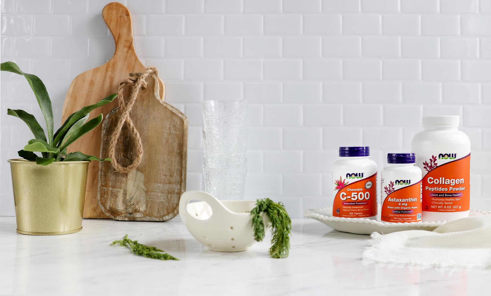 NOW Foods Vitamine C-500, gomme cerise, sans allergènes courants.