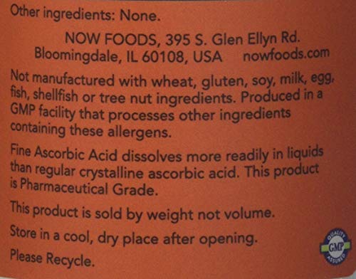 NOW Foods Vitamine C Cristaux — idéal pour enrichir boissons et plats quotidiens.