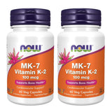 NOW Foods Vitamine K-2 MK-7 en bouteille, capsules végétales faciles à avaler.