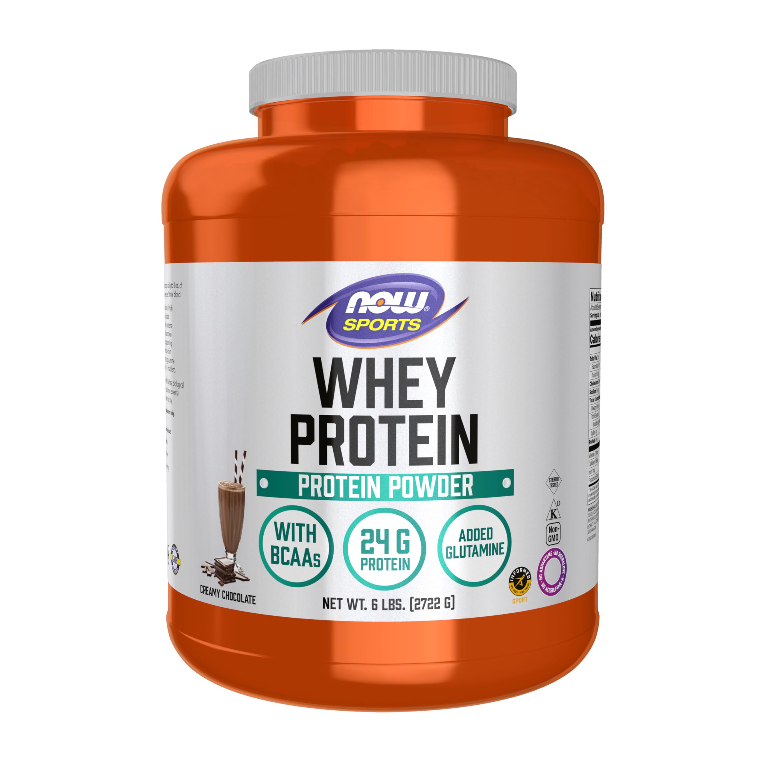NOW Foods Whey Protein en bouteille offre une texture onctueuse idéale pour la récupération après l'effort.