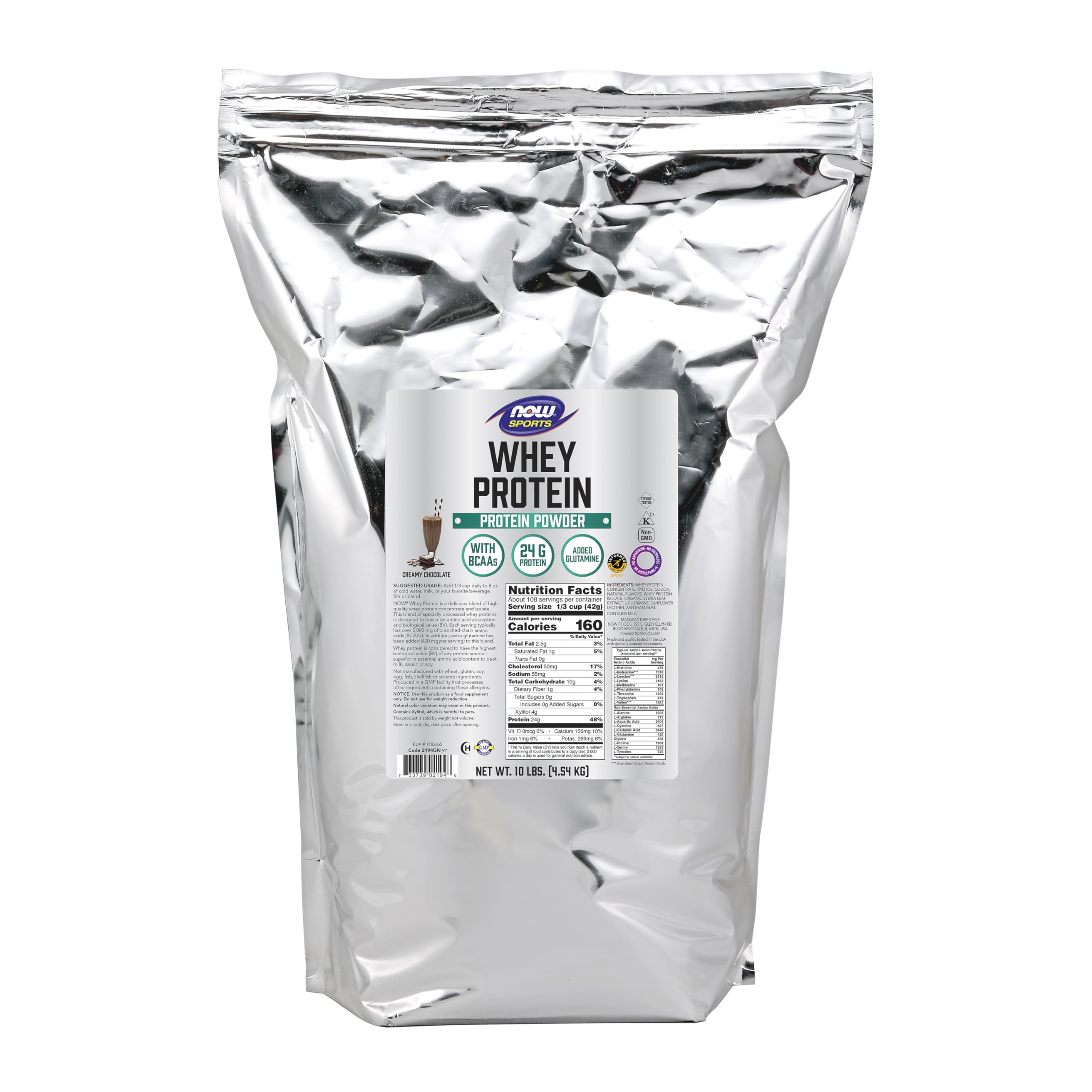NOW Foods Whey Protein crème chocolat verser dans la bouteille, utilisation pratique après l’entraînement