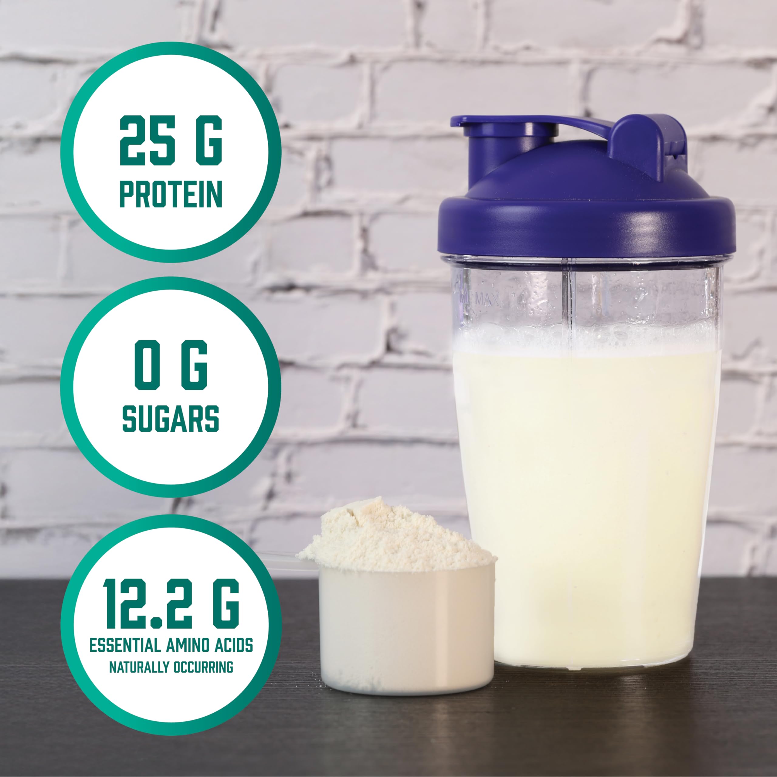 NOW Foods Whey Protein Isolate, dose précise pour 25 g de protéines par portion