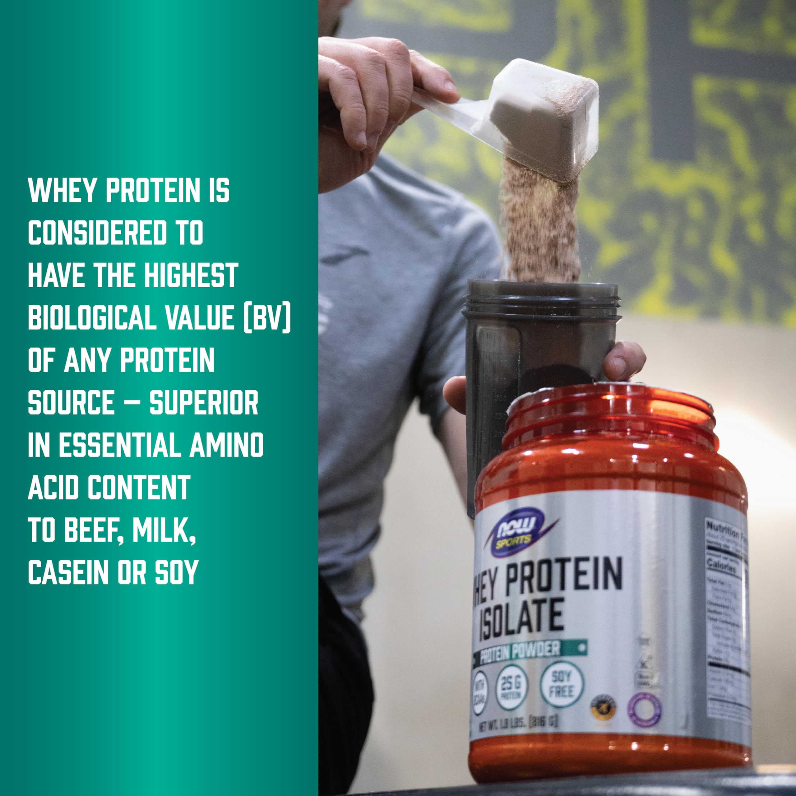 NOW Foods Whey Protein Isolate, ajout facile dans un smoothie quotidien
