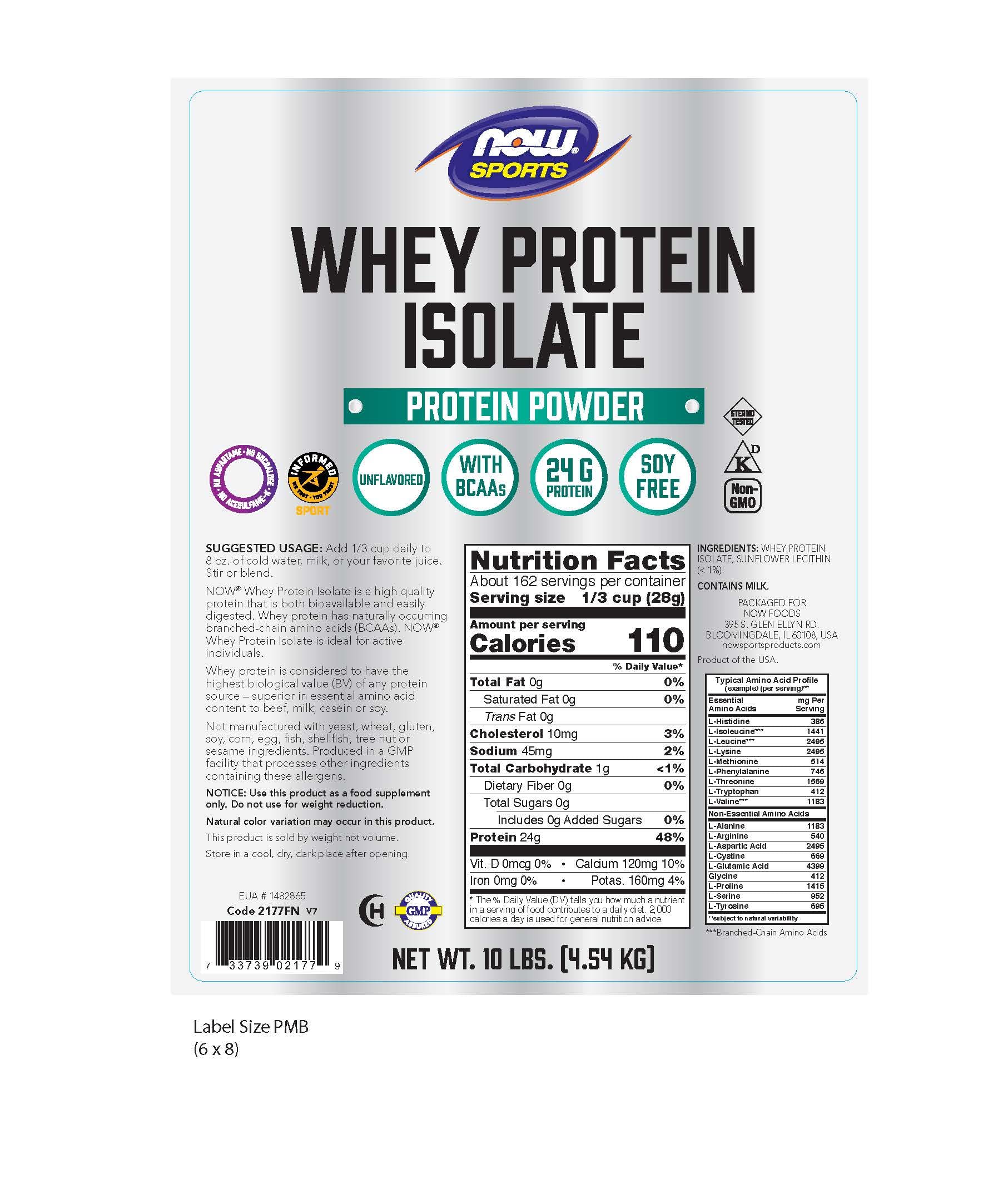NOW Foods Whey Protein Isolate, shaker sportif prêt à mélanger après l'effort