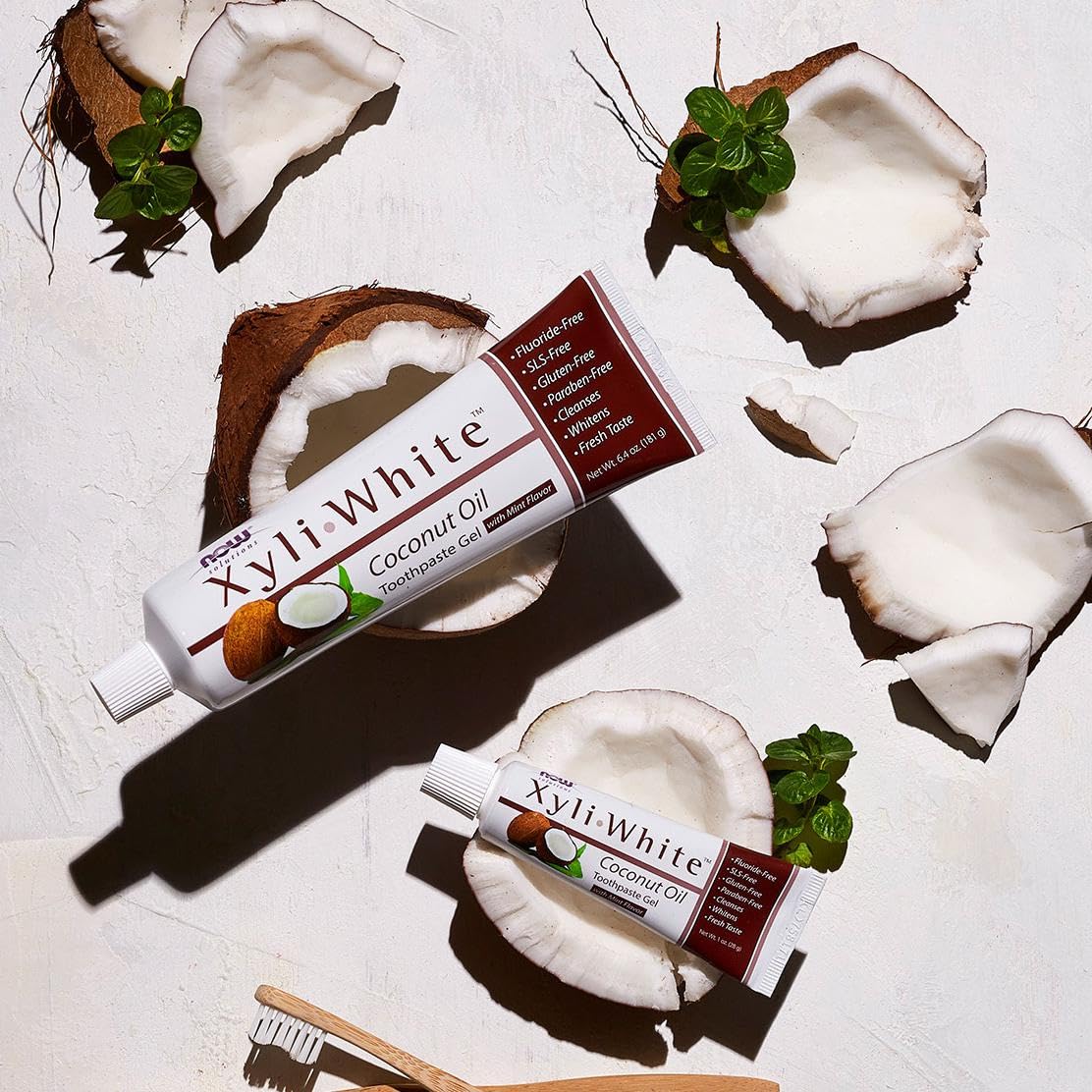 NOW Foods XyliWhite action brossage fluide, contient xylitol à 25%
