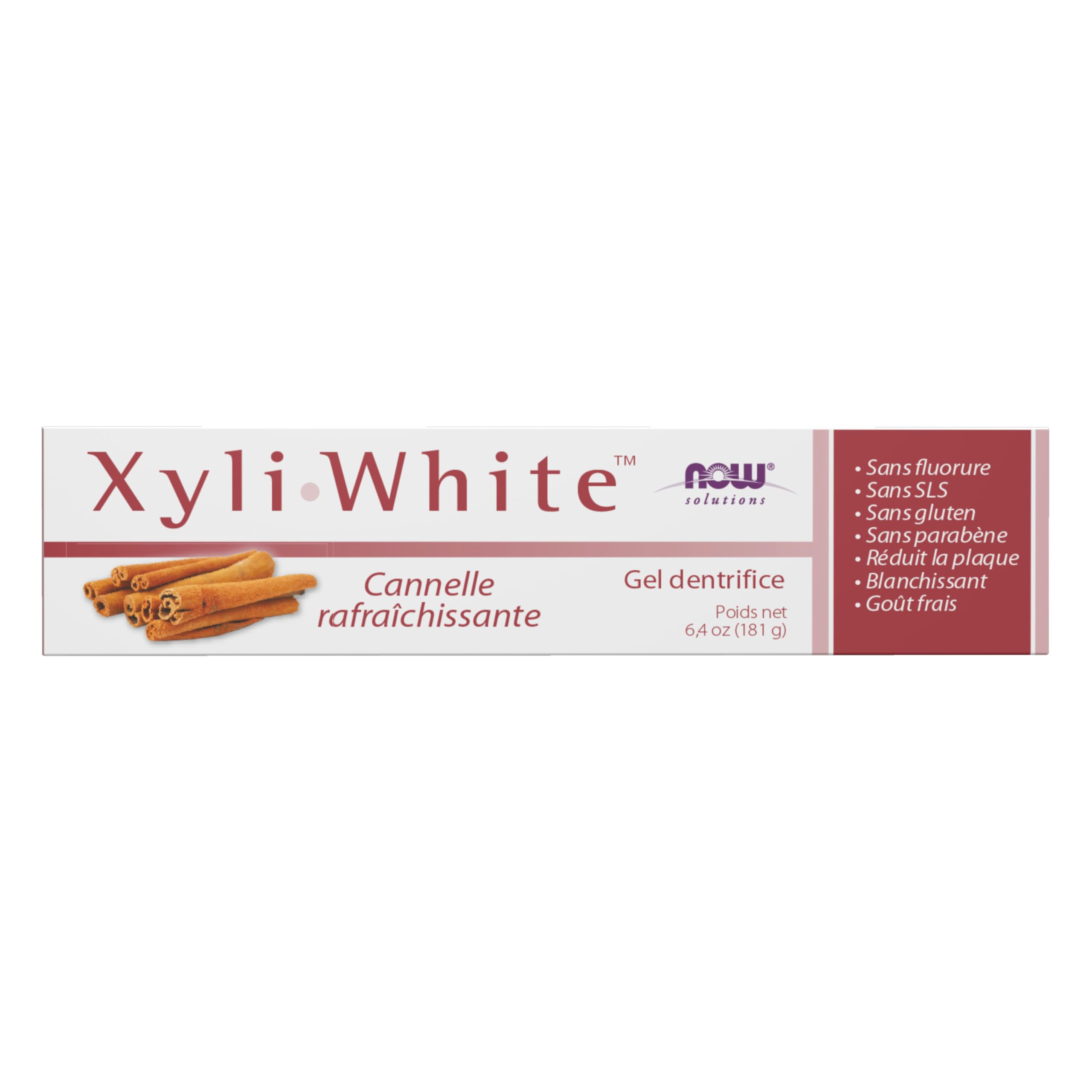 NOW Foods XyliWhite Gel Dentaire, sans sulfate, soin doux pour les gencives.