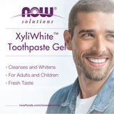 NOW Foods XyliWhite texture gel, nettoyage doux sans SLS