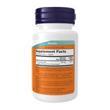 NOW Foods Zinc Gluconate sur l’étiquette, mentionnant 50 mg par comprimé.