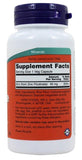 Étiquette NOW Foods Zinc Picolinate indiquant les informations nutritionnelles.