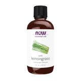 NOW huile citronnelle, flacon 4 onces prêt à la diffusion aromatique et rafraîchissante.