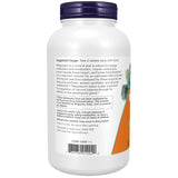 NOW Magnésium Citrate 200 mg - étiquette arrière, soutien potentiel des enzymes