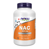 NOW NAC 600 mg avec sélénium : bouteille pratique pour un complément quotidien.