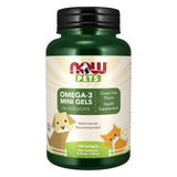 NOW Pets Omega3 Mini Gels: bouteille, format pratique pour articulations
