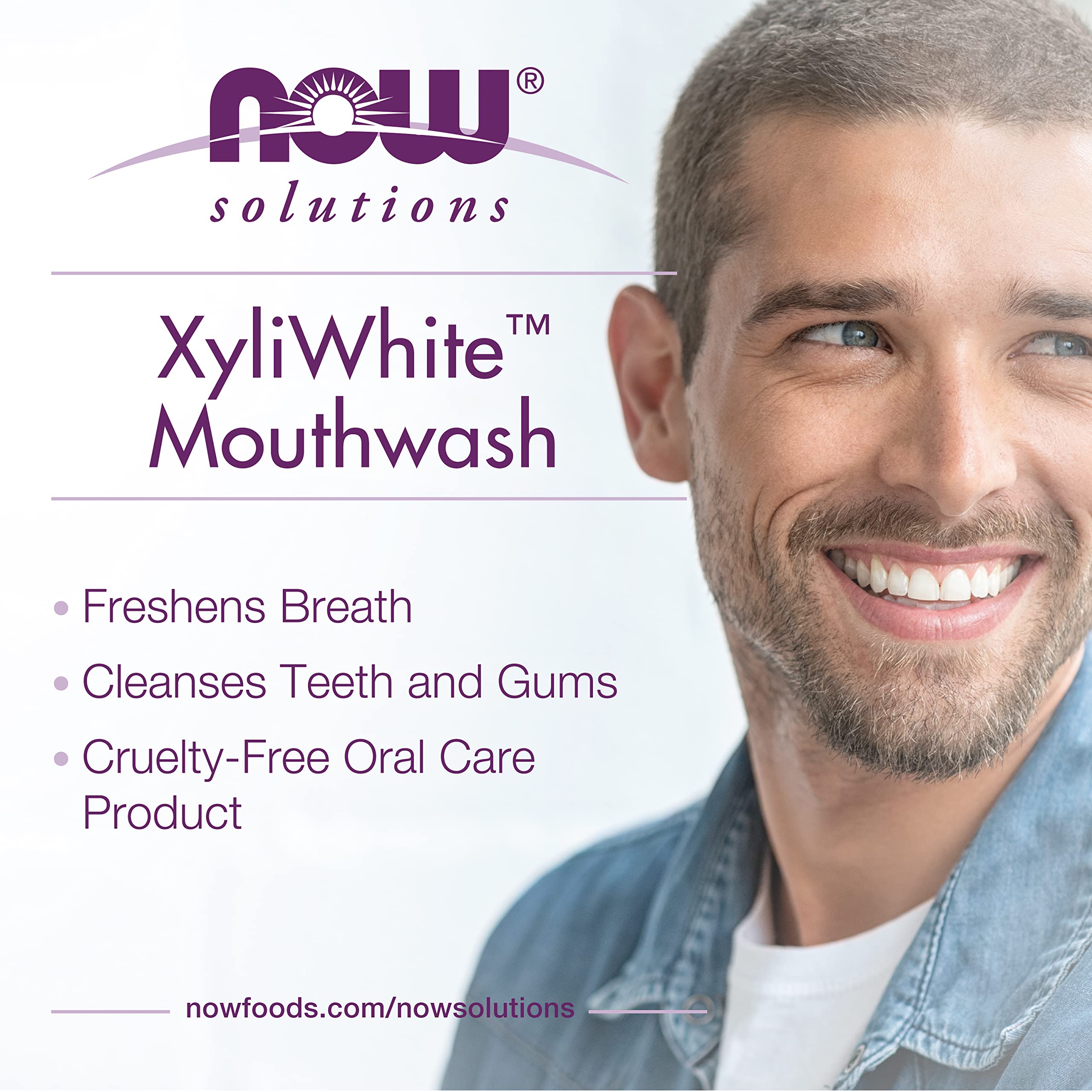 NOW Solutions XyliWhite – arôme menthe pure pour une bouche rafraîchie