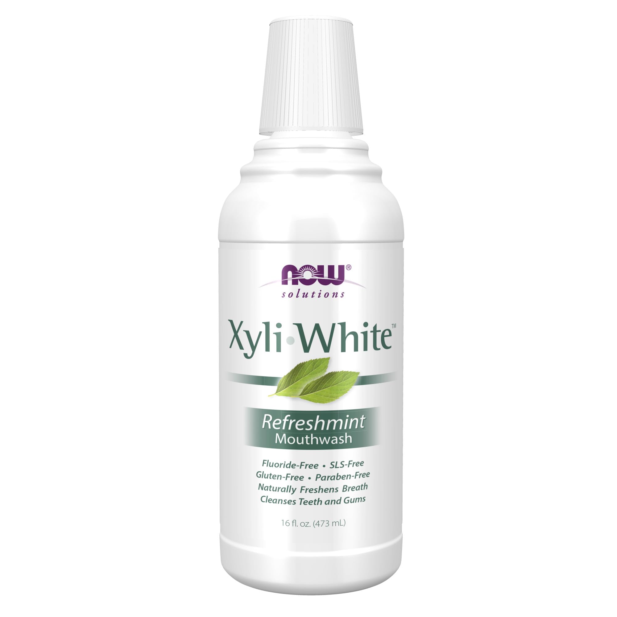 NOW Solutions XyliWhite – bouteille rafraîchissante pour haleine durable