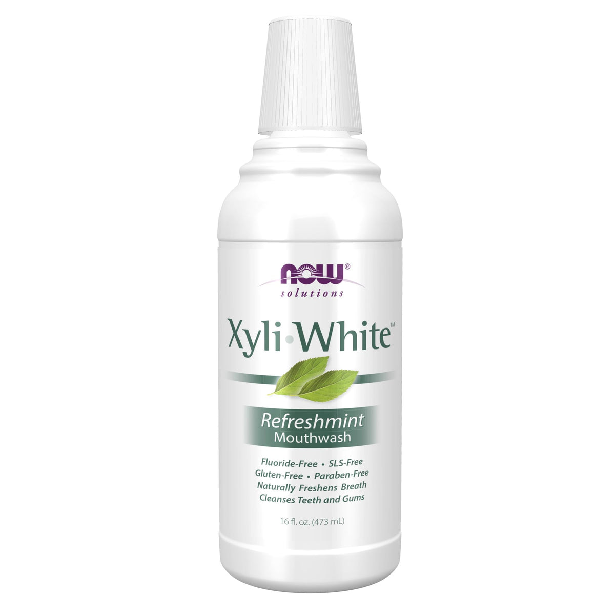 NOW Solutions XyliWhite – bouteille rafraîchissante pour haleine durable
