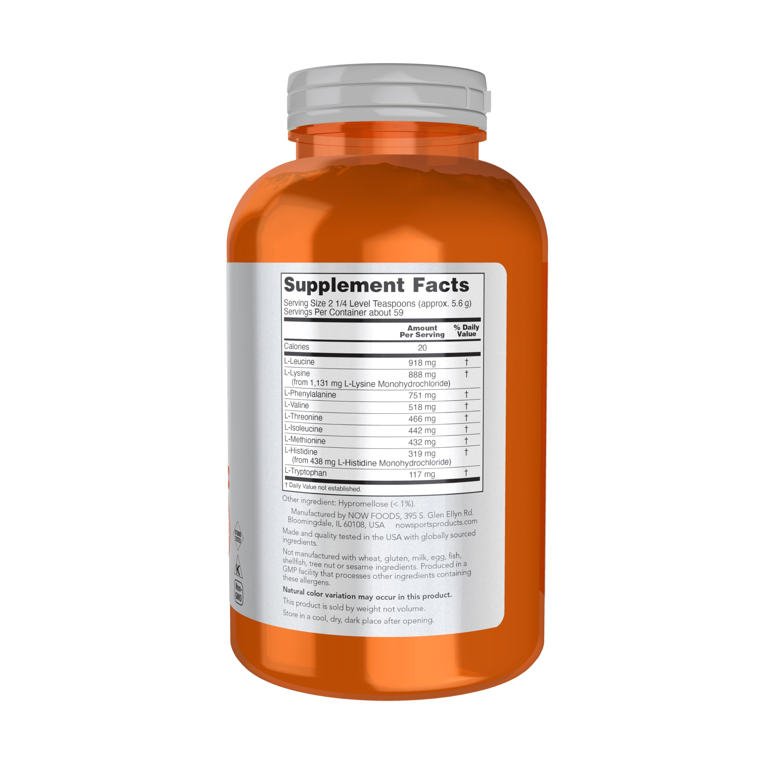 Doseur indiquant la portion pour Amino-9 Essentials.