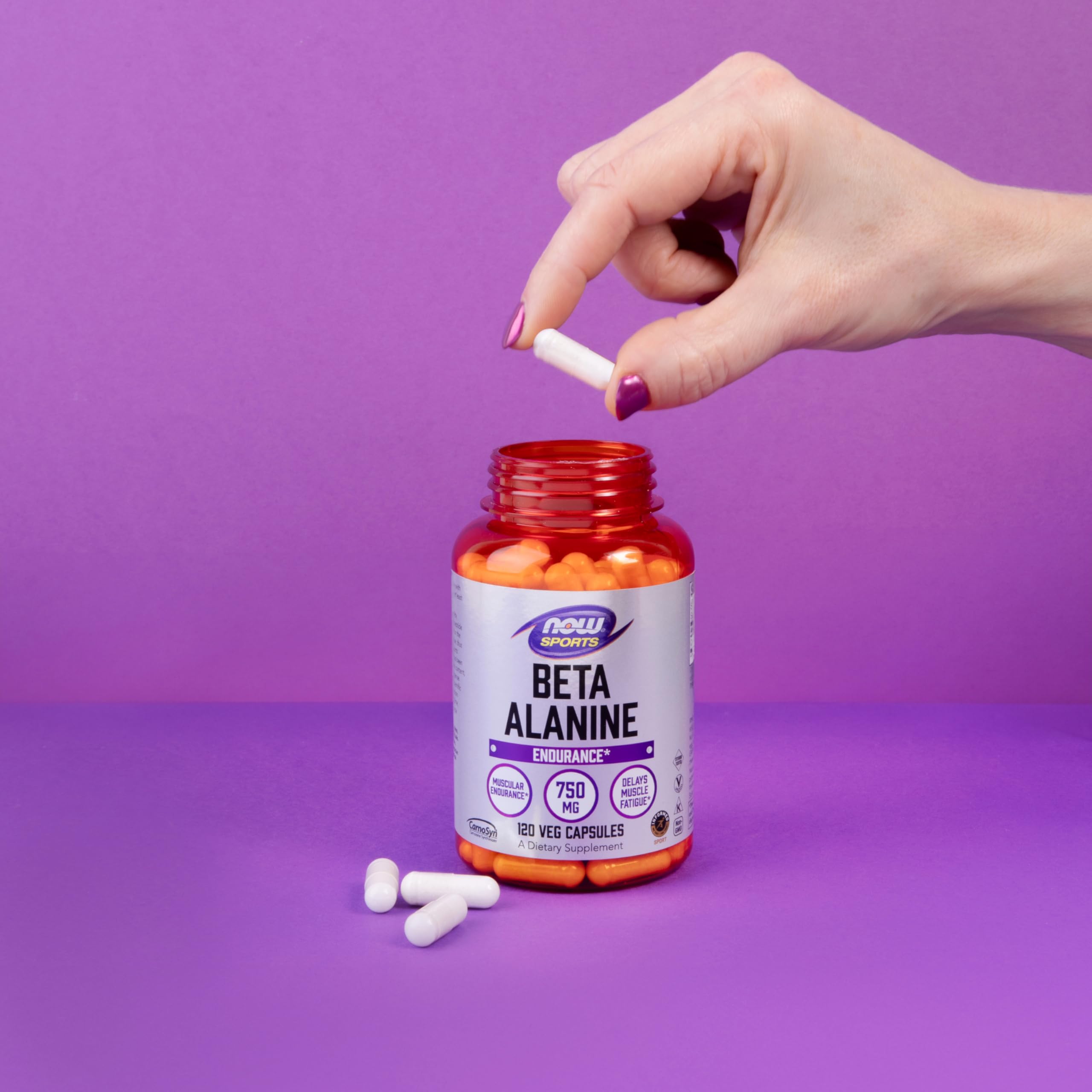 NOW Sports Beta-Alanine: preparer les doses avec eau ou boisson NOW, pratique et rapide.